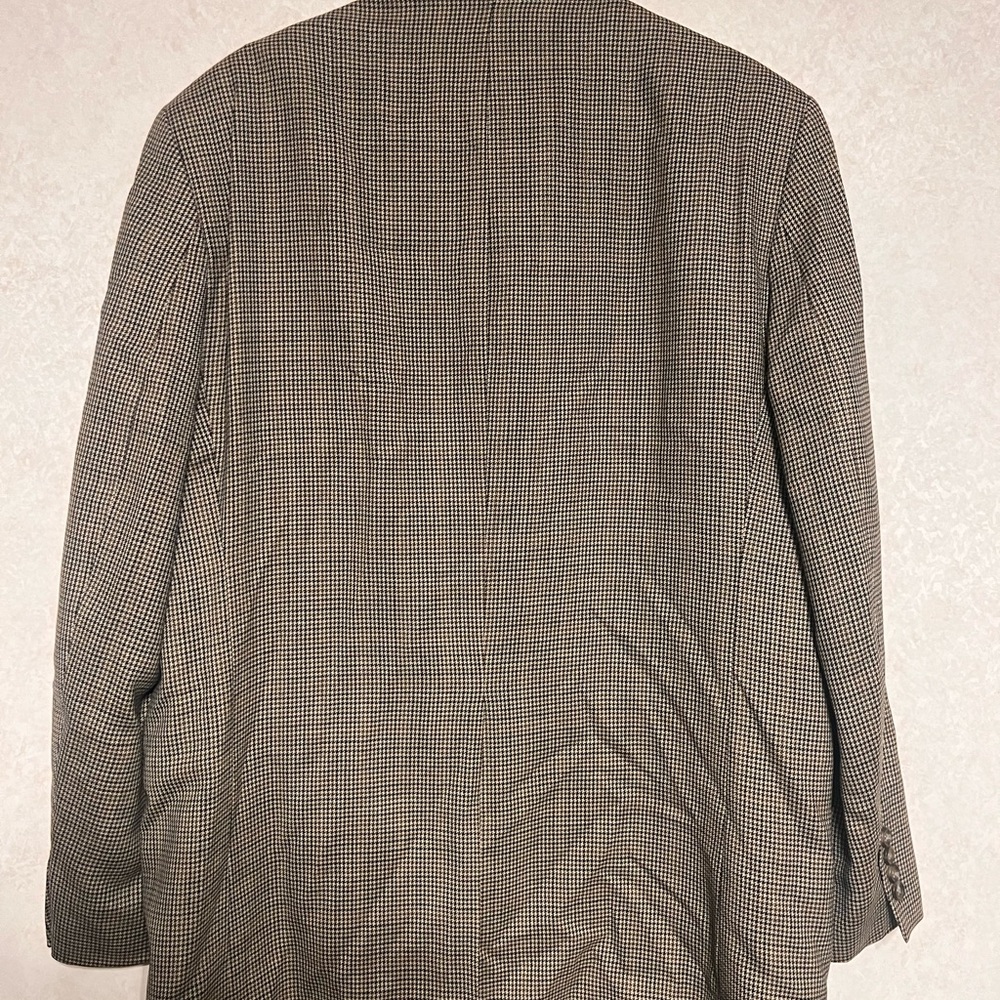 Ralph Lauren Houndstooth Blazer in Gray and Black‎ - Picture 2 of 5